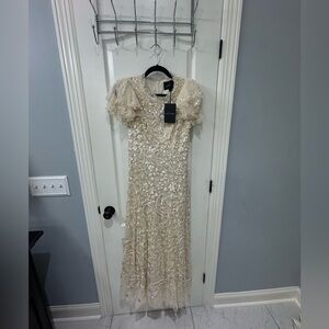 the gold threaded dress Gold Thread Mini Dress main image 0